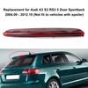 Car Brake Light, Rear LED Third Brake Light High Mount Stop Brake Light Replacement for  A3 S3