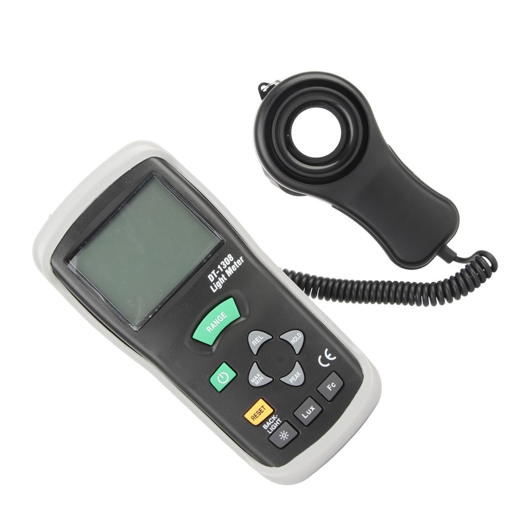 DT‑1308 Multifunctional Photometer Digital Handheld Portable Illuminance Meter for Outdoor