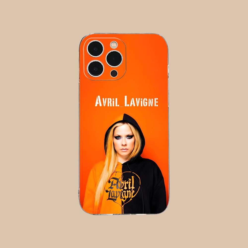 Avril Lavigne Clear TPU Mobile Case for iPhone 17 16 15 14 13 12 11 X XR XS Air Pro Max Plus Mini Colorful Cover