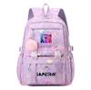 Anime K-Pop K-Pop Demon Hunters Printed Backpack Schoolbag for Teenager Student Girl Boy Bookbag Large Capacity Waterproof Travel Bag Gift Mochila