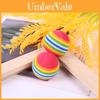 Large Rainbow Ball Cat Toy Durable Rubber Toy For Interactive Fun Premium Pet Toy