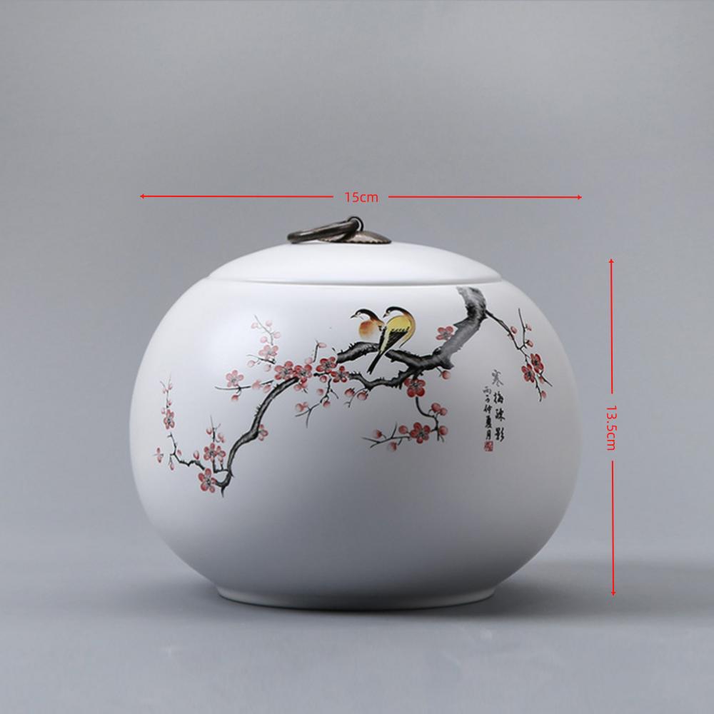 Керамическая чайная банка, емкость для хранения, герметичная банка, банка для конфет, чайница, сахарница, органайзер для чая, домашний контейнер для продуктов, декоративные банки, чайная банка