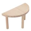 Hamster Play Wooden Platform Half Round Safe Pine Hamster Stand Platform for Small Animal