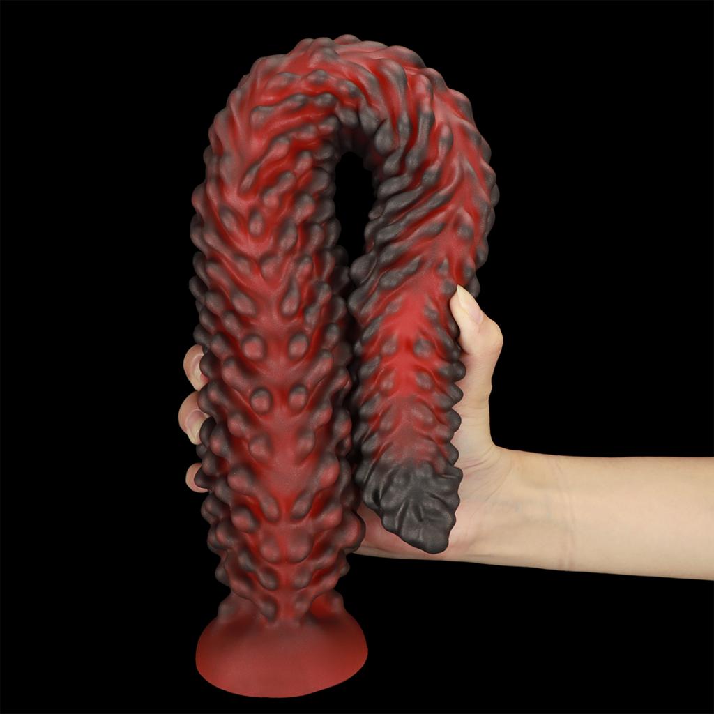 New Alien Tentacle Anal Plug Long Thick Dildo Spiral Silicone Large Butt Plug Suction Cup Anal Toy G Spot Clitoris Stimulator Dilator Adult Toy Unisex