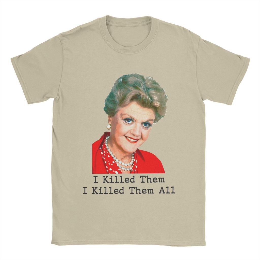 Murder She Wrote T-Shirt Men Fun Pure Cotton Tees Crewneck Short Sleeve T Shirt Graphic Printed Clothing