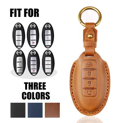 Key Cover Applicable To Nissan Qijun Teana Qida Xuan Yi Qashqai Loulan Leather Key Bag Shell