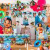 35Pcs Cartoon Party Supplies Set, Cartoon Themed Birthday Decorations - Cartoon Party Balloons Tablecloth & Cartoon Happy Birthday Banner Spiral etc