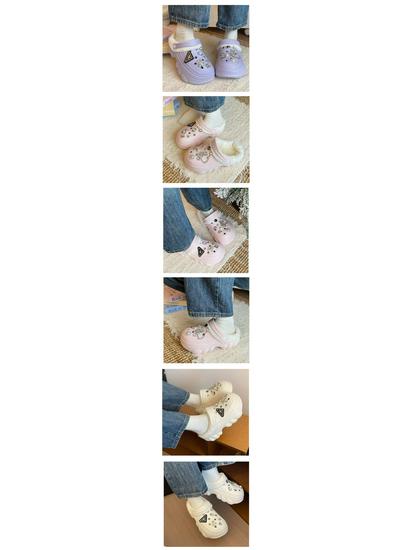 Herren- und Damen-Plüschpantoffeln für den Winter 2024: Fellige, dicksohlige, höhenverstärkende Clogs für den Außenbereich