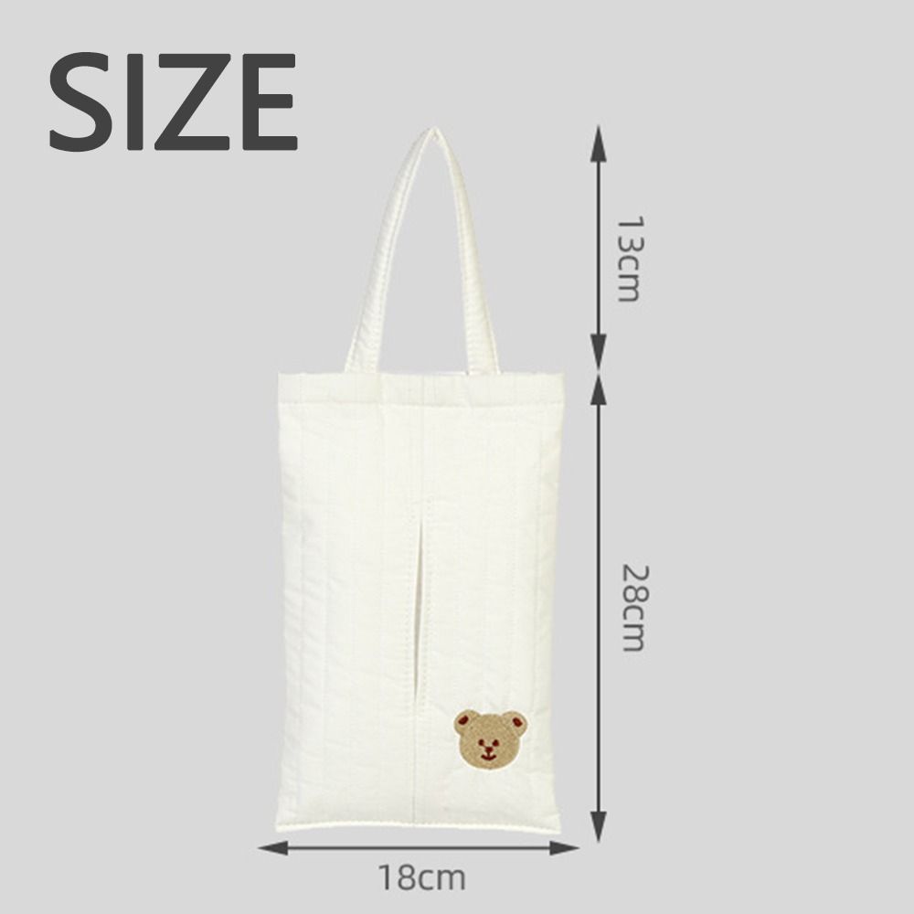 Kawaii Paper Storage Case Universal Hanging Napkin Holder Hanging Car Tissue Box  Home Decoration