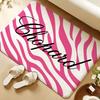 C-Chopard Brand Floor Mat Soft Flannel Rug Non-Slip Absorbent Mat For Bathroom Bedroom Home Decor