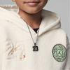 Jordan Logo Bestickter Pullover Hoodie Kinder Hoodies Elfenbein FJ5066-110