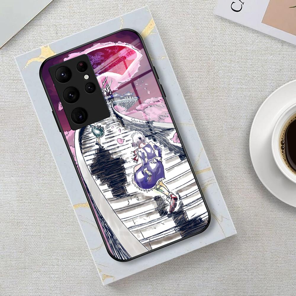 Game Touhou Project Phone Case For Samsung S26 S25 Edge Ultra 23 22 21 20 Ultra Plus S24 Fe Glass Cover