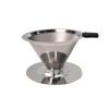 Filtro per Caffè Preparato a Mano Acciaio Inossidabile 304 Caffettiera Filtro di Carta Senza Filtro Imbuto per Drip Filtro per Tè a Doppio Strato