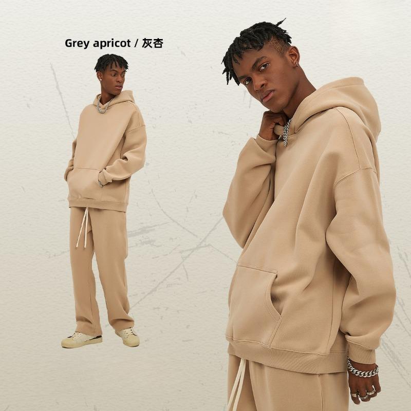EastRogue New Loose-fitting 350g Fleece-lined Trendy Hoodie for Men, Oversized and Thickened with A Hood.