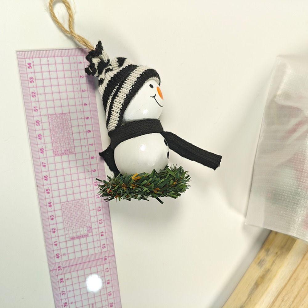 Crafts Wooden Christmas Snowman Doll Delicate Creative Wall Hanging Ornament Funny Artificial Christmas Tree Pendant Kids