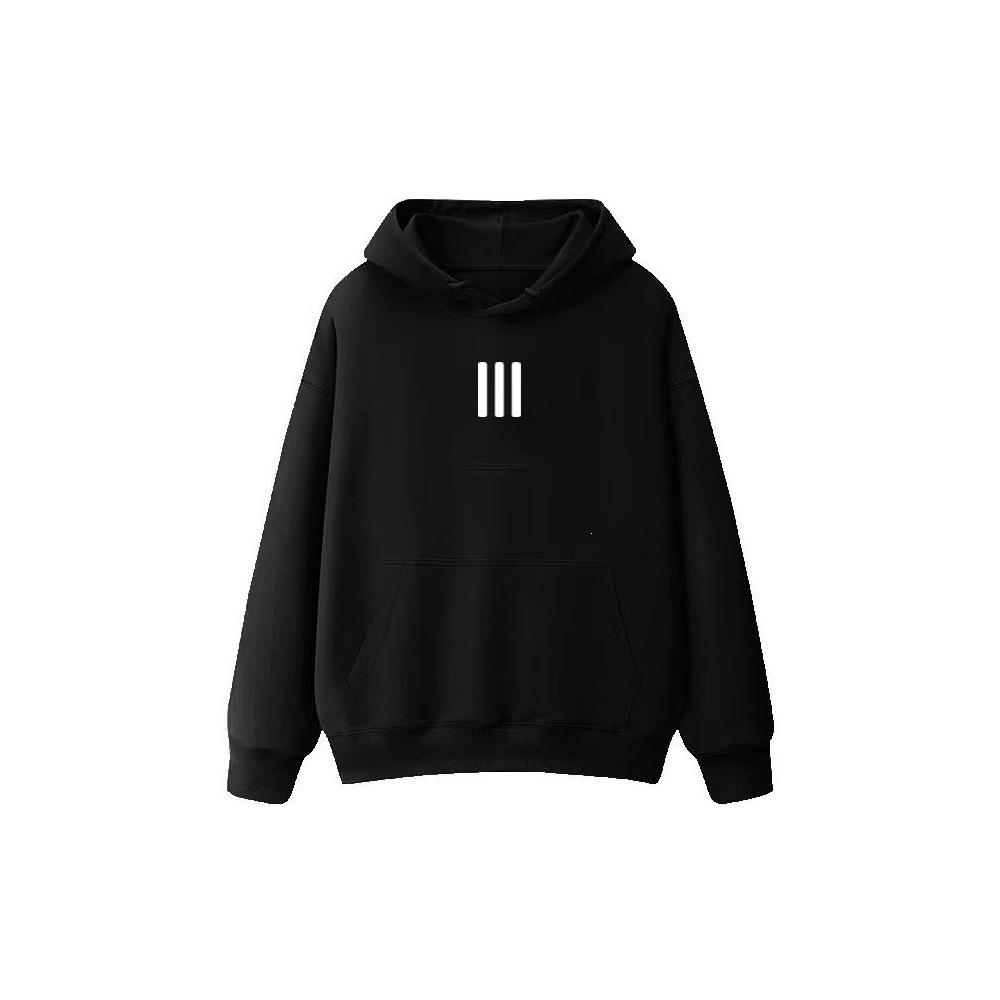 Chinese Trend Hooded Pullover Sweatshirt with Plus Velvet for Autumn & Winter