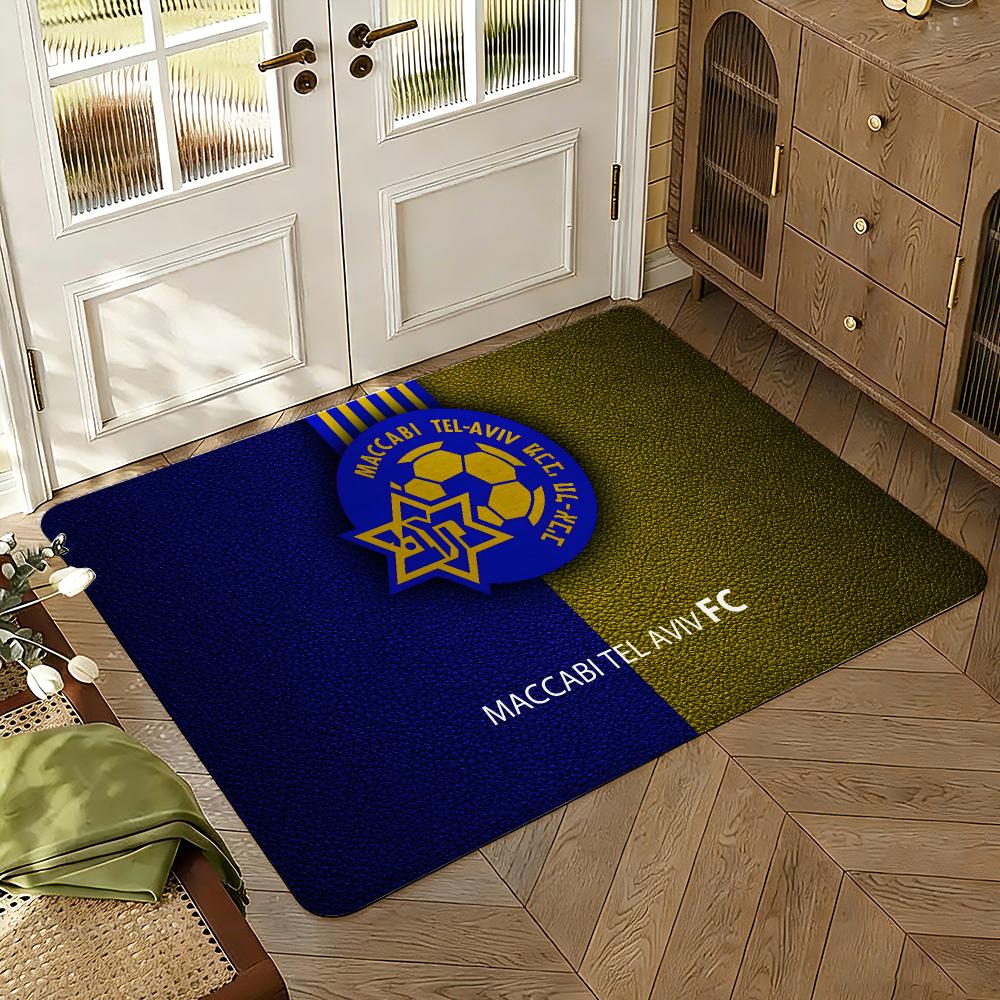 Ma-ccabis Tel Aviv Floor Mat Soft Thickened Absorbent Non-Slip Bedroom Living Room Door Mat Home Decor Flannel Rugs