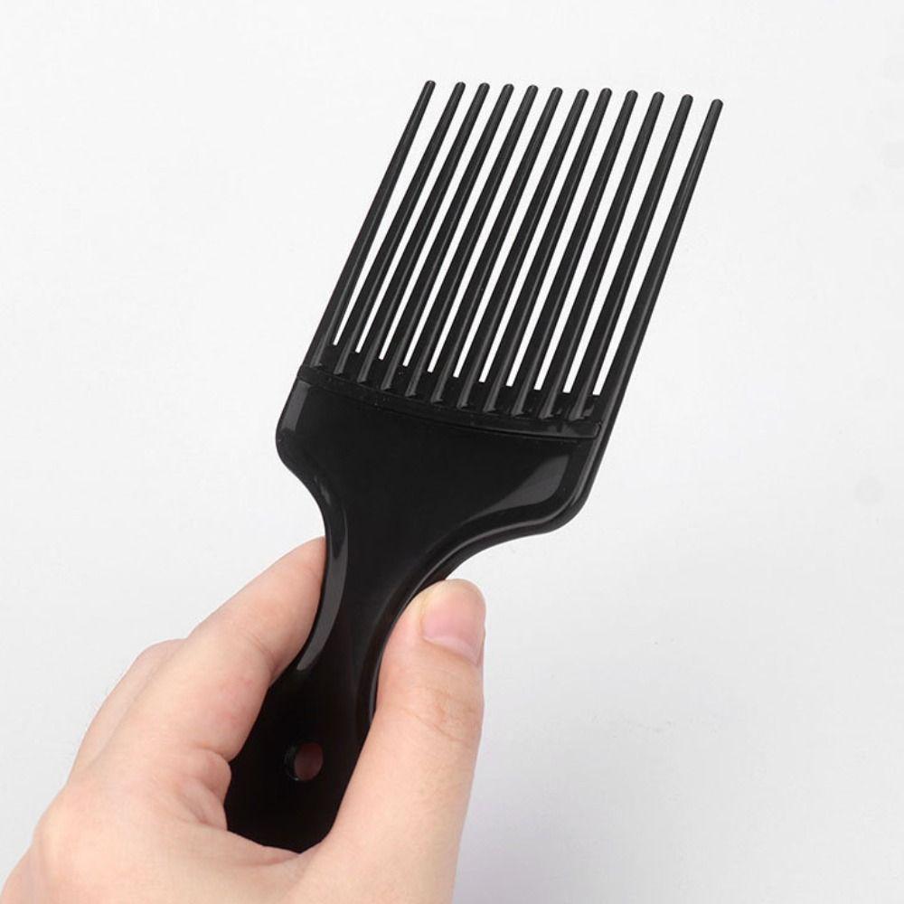 Plastic Fork Hairbrush Black Pick Comb Curly Afro Insert Hair Combs  Salon