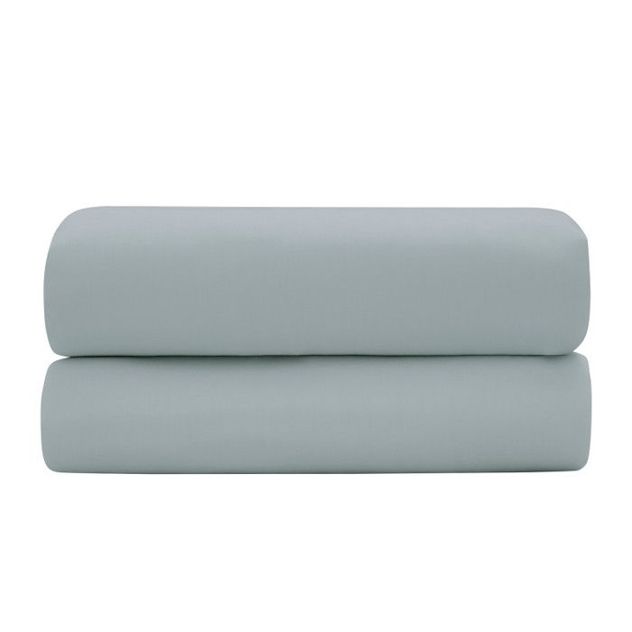Drap Housse "Prestige" 100% Satin de coton Peigné 120 fils /cm² Coton Pur - Prestige Céladon - 200 x 200 cm bonnet de 30 cm