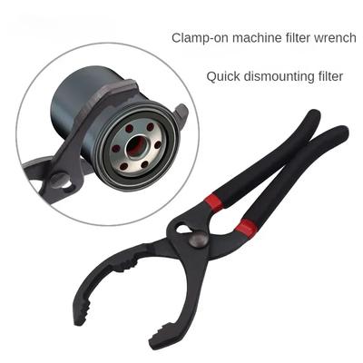 Auto Einstellbarer Ölfilterschlüssel Demontage für Motorfilter Rohrverschraubungen Auto Fahrzeug Wartung Reparatur Handwerkzeug 10/12in