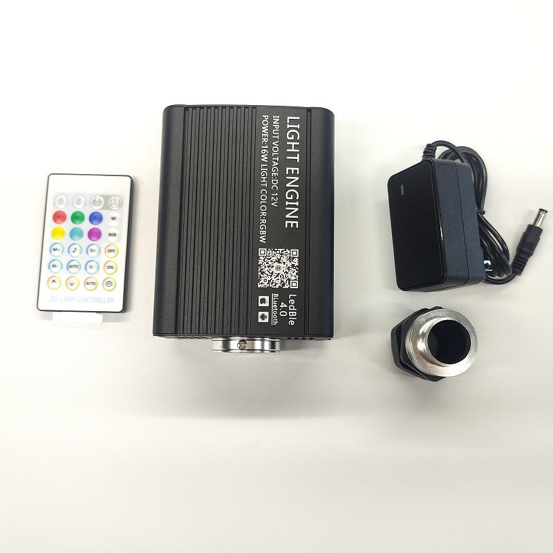 App-Controlled Fiber Optic Starry Sky Car Roof Light with Twinkling Turntable, 16W