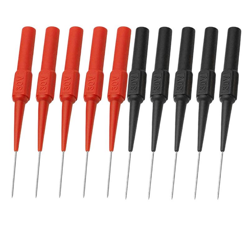 50Pcs 0.7mm Test Probe Pins, Wire Piercing Probe Insulation Back Probes Non-Destructive Pin, Wire Piercing Probe Pin Multimeter