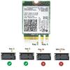 7260NGW M.2 Беспроводная карта Wi-Fi 1200 Мбит/с Двухдиапазонная 2,4 ГГц 5 ГГц Bluetooth 4.0 Адаптерная карта 802.11AC с антенной для ноутбуков, настольных ПК
