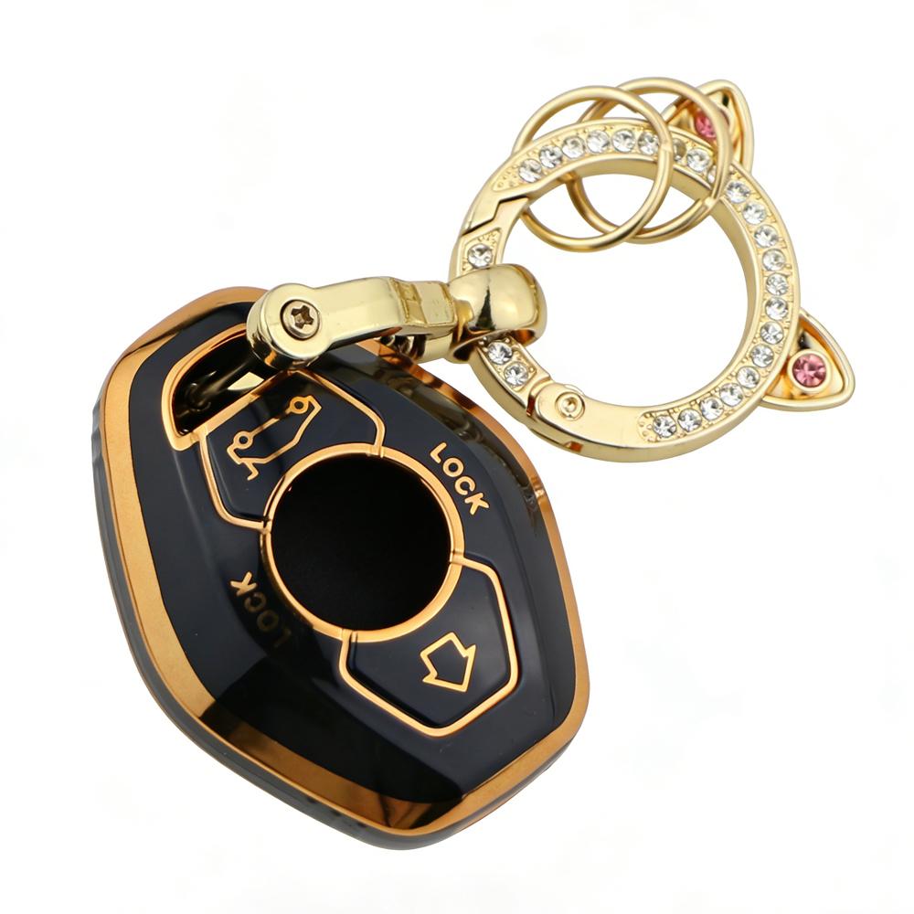 For BMW X5 E53 X3 F83 E46 E39 E38 E60 E63 E61 E64 Series 3 5 7 330i Z3 Z4 E85 E86 M5 325i Key Cover Case TPU Shell Fob Protector