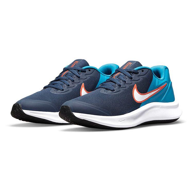 Nike Star Runner 3 GS Midnight Navy Kids Sneakers Blue White Imperial-Blue DA2776-401