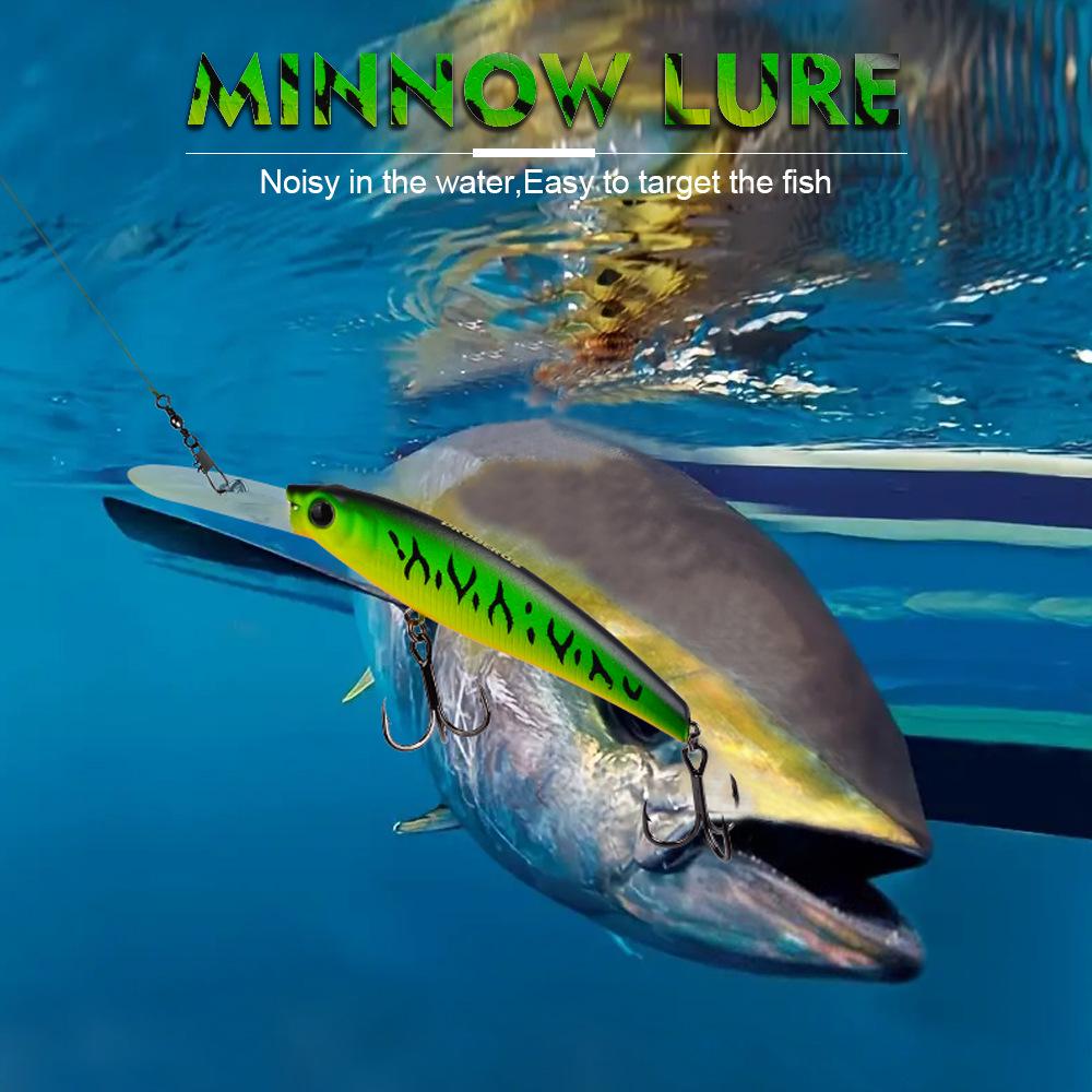 Leurre vairon coulant: 19cm, 54g Appât Artificiel Bionique pour Pêche en Eau Salée (DW612)