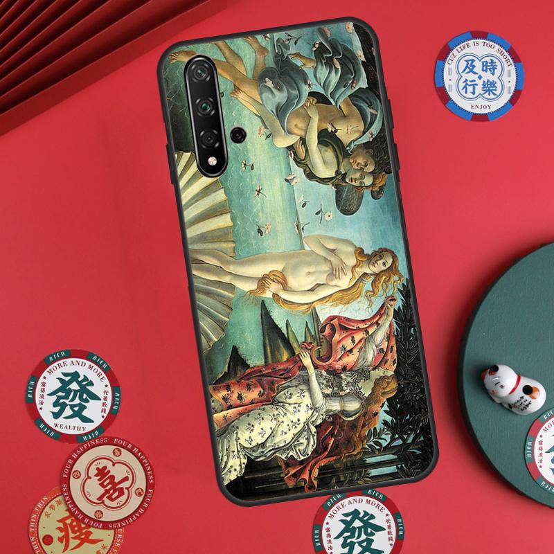 Art Paintings The Birth Of Venus For Huawei Nova 11i 8i 12i 12s 9 10 SE Y60 Y70 Y90 Y72 Y73 Y61 Y91 P60 Pro P30 P40 Lite Case
