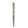 Yellow Coated Four Flute Eccentric Serrated Dry Drill Bit for Full Ceramic Glass Marble Concrete Sharp Sawtooth Cutting Head