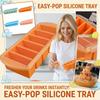 Täckt Silikonisbitsform För Frysning Förvaringslåda Isblockform