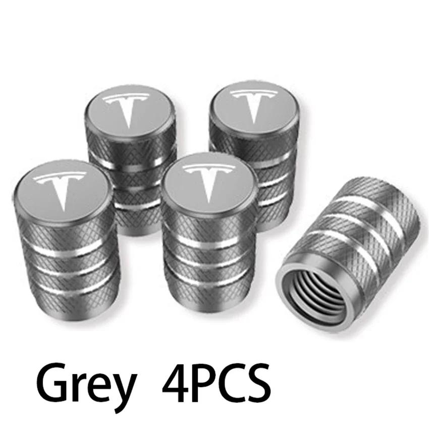 

Car Sticker 2025 Hot 4Pcs Metal Car Wheel Tire Valve Stem Dust Cap Accessories For Tesla Model 3 Y S X 2021 Roadster Cybertruck