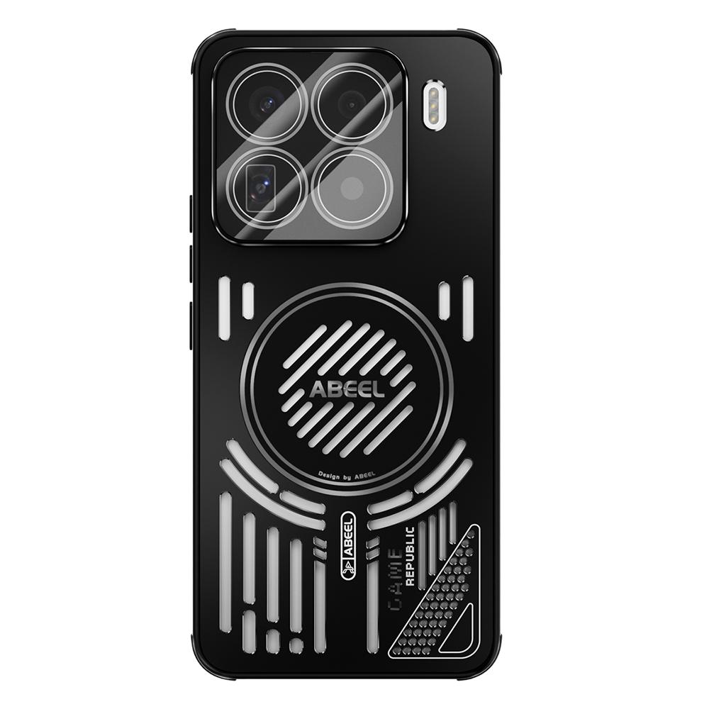 ABEEL For Xiaomi 15 Pro Magnetic Case Aluminium Alloy+PC+TPU Hollow Heat Dissipation Phone Cover
