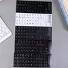 Waterproof Korean Keyboard Sticker 5Pcs Set PVC Material Decal Reusable for Laptop Desktop PC For Multilingual Users