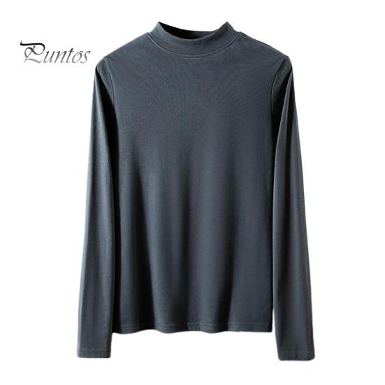 

Женские нижние топы DE Velvet Self-Heating Thermal Top Half High Gate Long Sleeve Slim Fit Base Layer Shirt XL серый