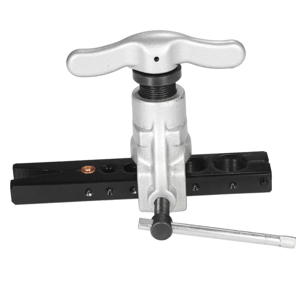 Eccentric Flaring Tool Set for Refrigeration Water Gas Brake Line Applications Tubing 6 Dies Sizes 1Celsius4 - 3Celsius4inch 45 Degree Angle Eccentric