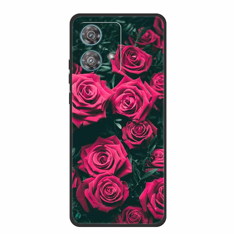 For Motorola Edge 40 Neo Case Animals TPU Soft Silicone Phone Cover for Moto Edge 40 Neo 5G Edge40 Neo Shockproof Wolf Fundas