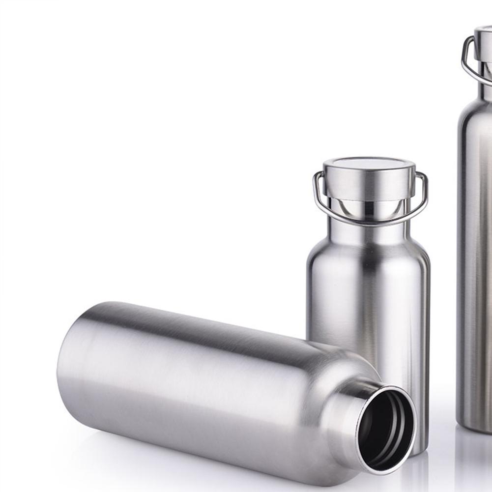 Stainless Steel Vacuum Thermal Insulated Bottle Outdoor Portable Large Capacity Sports Kettle