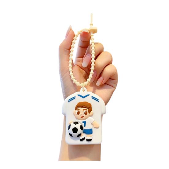 Bag Pendant with Hanging Chain, Cartoon Star Design Soft Silicone Stress Relief Keychain, Schoolbags Bag Decoration