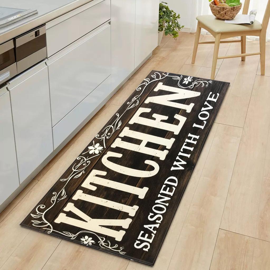 Langer Streifen Diatomit Fußmatte für Küche, Ölabsorbierende Fußmatte für Flur, Überbrückungsteppich, Heimdekoration