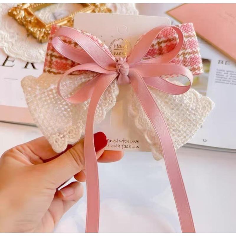 Children's Red Bow Hairpin - Perfect for All Occasions, Suitable for The Back of The Head, for Girls' Hair Clips, Girls' Headwear