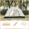 Tent Outdoor Automatic Portable Folding Camping Beach Quickly Open Camping Silver Glue Coating Thickened Rainproof