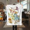 1PC Sarah Kay Print Flannel Blanket, High Quality Comfortable for All Seasons, Home Decor, Warmth and Comfort, Perfect for Christmas Gifts143