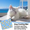 Pet Cooling Mat Comfortable Dog Sleeping Pad Self-Cooling Cute Animal Pattern Outdoor Pet Supplies Rectangular Cat Bed Cooling