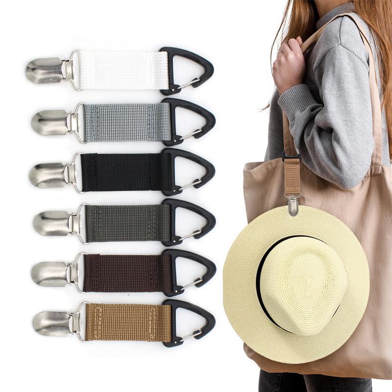Non-Elastic Straw Hat Clip - Portable Travel Companion