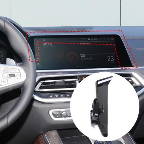 ABS Black Center Console Phone Holder Bracket For BMW X5 X7 G05 G07 -