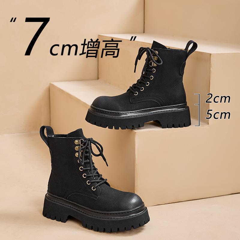 New retro tooling western cowboy boots Martin boots women's thick-soled low-top short boots