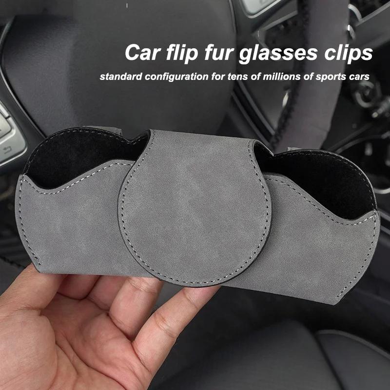 Car Stickers For Alfa Romeo Car Interior Glasses Clip Auto Sun Visor Sunglasses Holder For Alfa Romeo Giulia Stelvio Giulietta 1